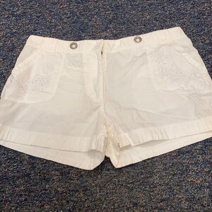 Ingredients White Embroidered Shorts sz. 14